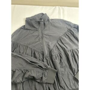 Forever 21 Black Pullover Windbreaker Track Suit-like Jacket Sz Large